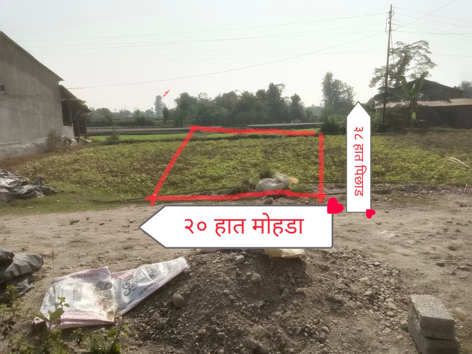 क्याम्पस चाेक प्रगतिनगर देखि ७००मिटर तल २० हात माेहडा भएकाे घरेडि बिक्रिमाछ